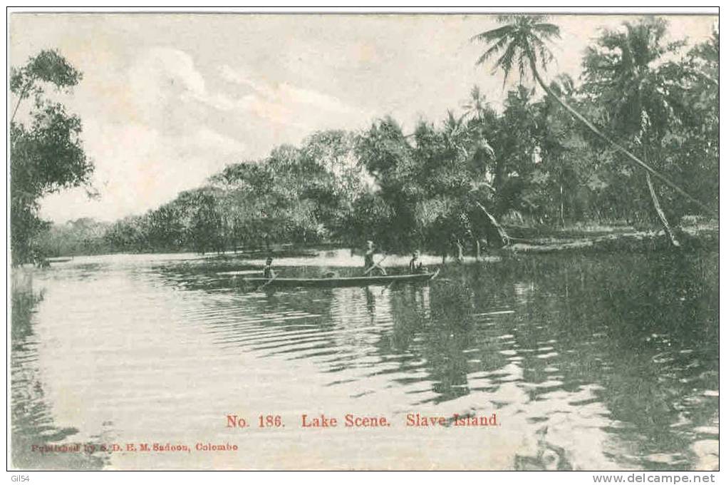 N°186 Lake Scene - Slave Island - Oc51 - Sri Lanka (Ceylon)