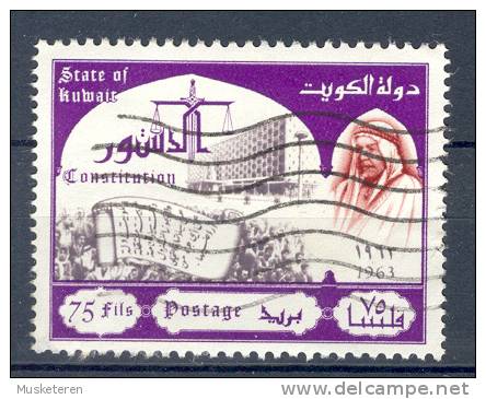 State Of Kuwait 1963 Mi. 202  75 F Constitution Sheikh Abdullah As-Salim Al Sabah - Kuwait