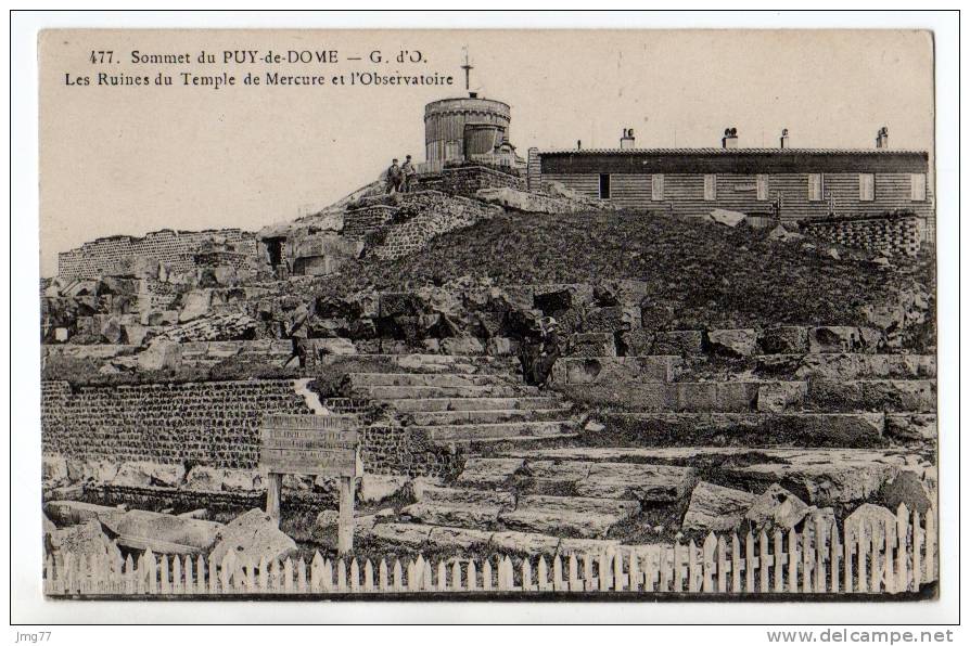 63-099 - SOMMET DU PUY-DE-DOME - LES RUINES DE MERCURE ET L'OBSERVATOIRE - Altri & Non Classificati