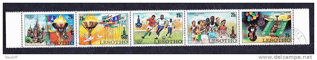 LESOTHO  Sport 17   Bande  N°395 / 399 - Lesotho (1966-...)
