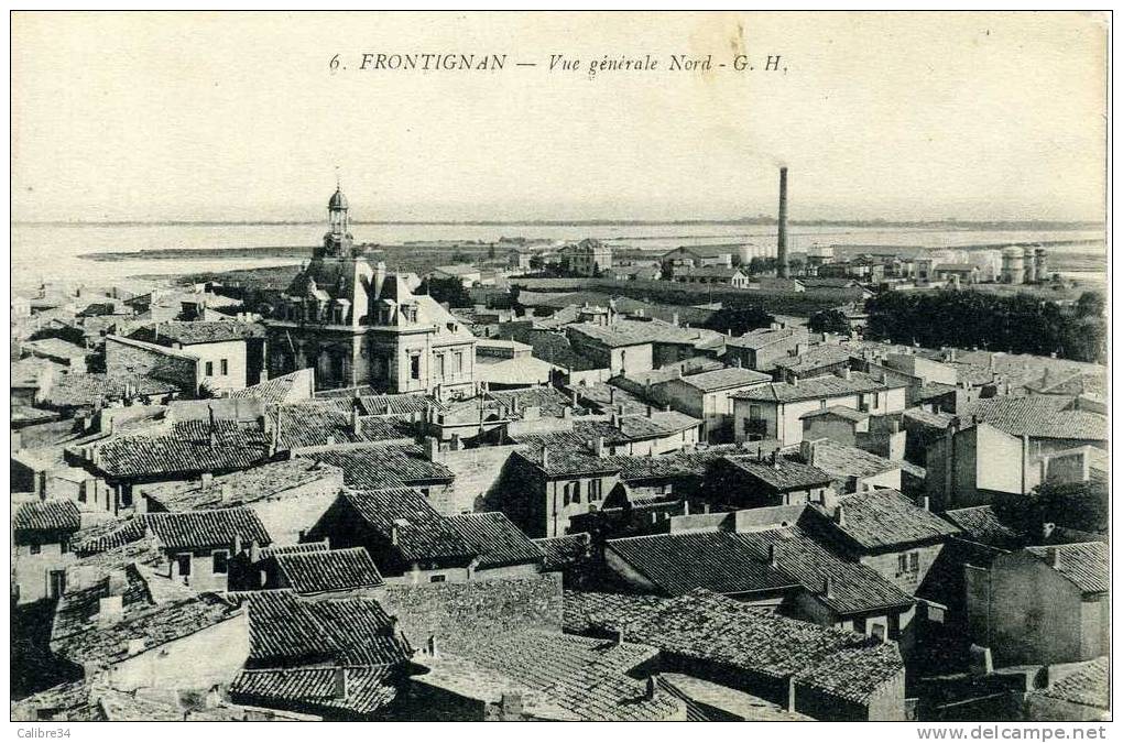 FRONTIGNAN Vue Générale Nord ( 1916) - Frontignan