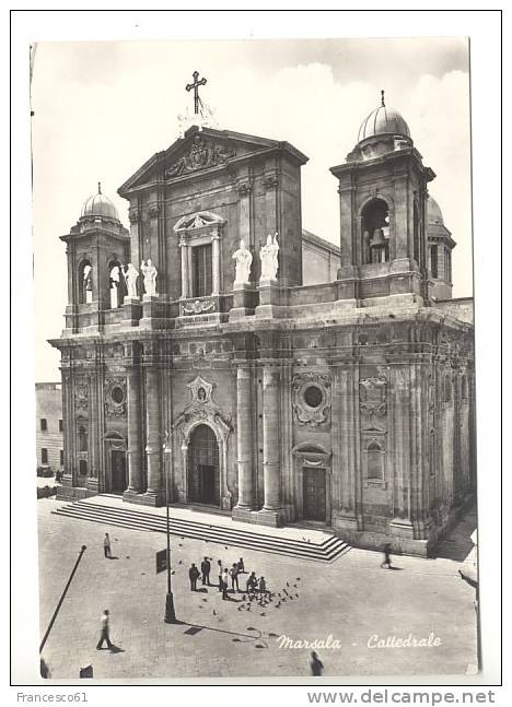 Sicilia MARSALA Trapani Cattedrale 1972 Viaggiata - Marsala