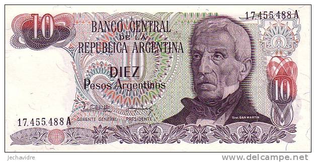 ARGENTINE   10 Pesos   Non Daté (1983-1984)   Pick 313     ***** BILLET  NEUF ***** - Argentina