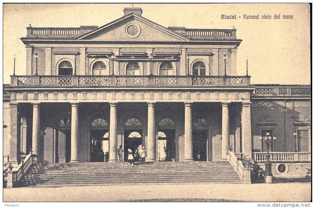 EMILIA-ROMAGNA RIMINI KURSAAL VISTO DEL MARE  CARTOLINA OLD POSTCARD - Rimini