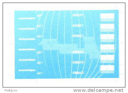 KIRIBATI 1993. Maps & Flags 40c.IMPERF PROOF CYAN    [prueba Druckprobe épreuve Prova Proeven] - Kiribati (1979-...)