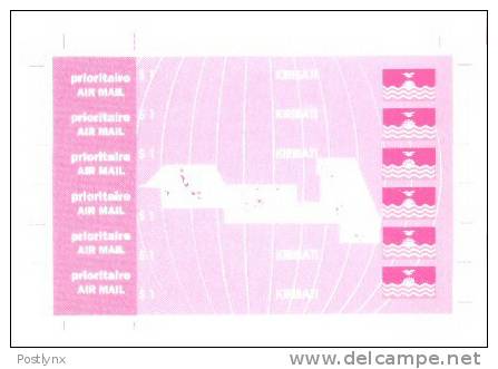 KIRIBATI 1993. Maps & Flags $1. IMPERF PROOF MAGENTA      [prueba Druckprobe épreuve Prova Proeven] - Kiribati (1979-...)