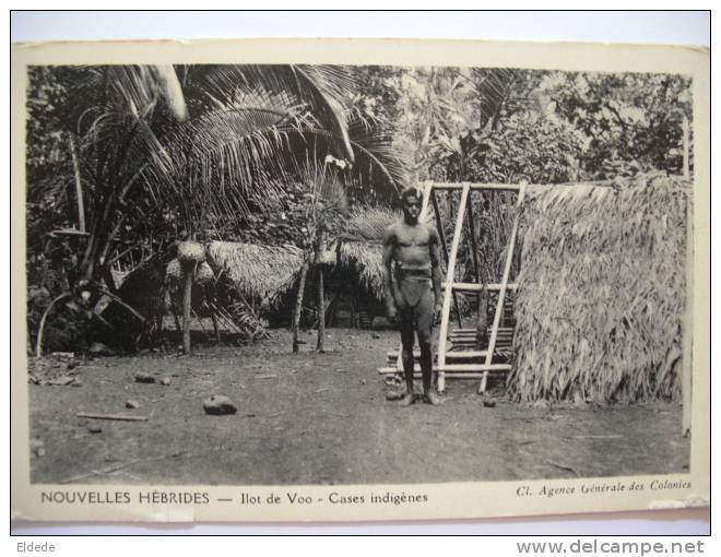 Nlles Hebrides  Ile De Voo Cases Indigenes - Vanuatu