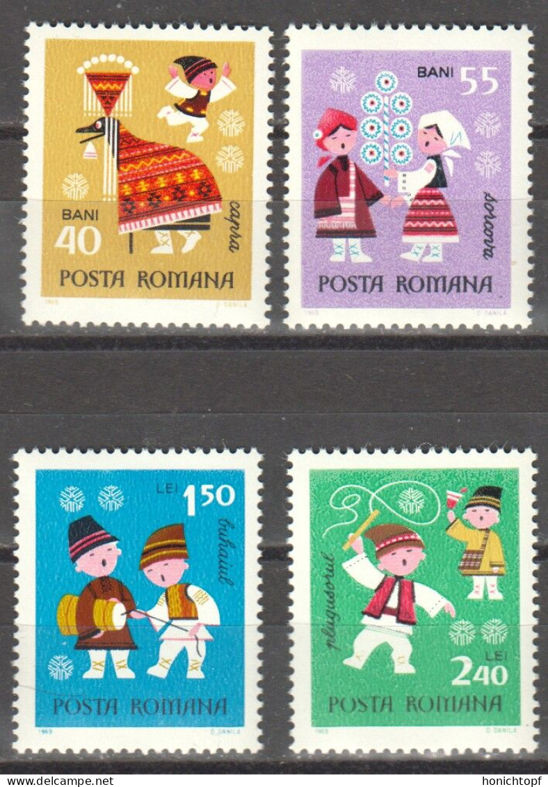 Rumänien; 1969; Michel 2810/3 **; Neujahr - Nuovi