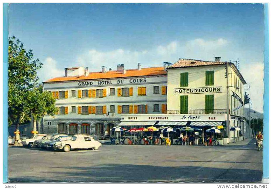 B - 04 - SISTERON - Grand Hôtel Du Cours - Citroën -édit. Michel - Sisteron