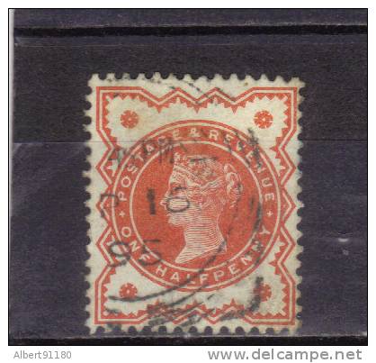 G B 1:2 Rouge 1887-1900 N°91 - Used Stamps