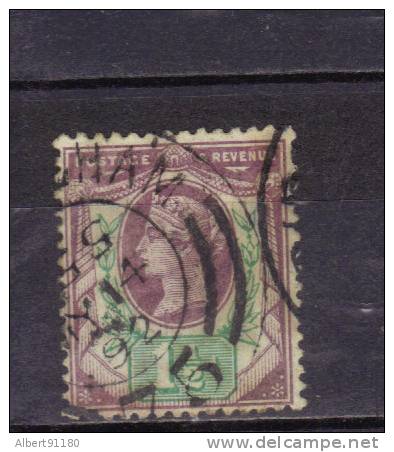 G B 1 1/2 P Violet Brun Vert 1887-1900 N°93 - Used Stamps