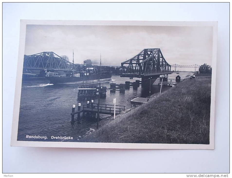 Rendsburg - Drehbrücke    - FOTO-AK Cca 1920-30's  -VF D54425 - Rendsburg