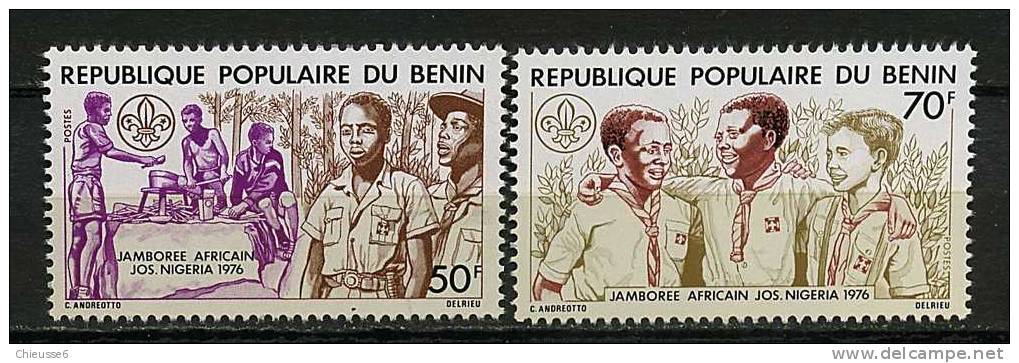 Rep. Benin ** N° 370/371 - Jamboree Africain  à Jos - Bénin – Dahomey (1960-...)