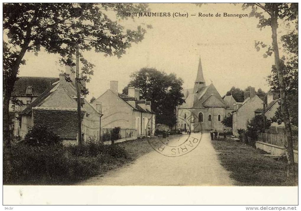 CPA (  18) THAUMIERS Route De Bannegon - Thaumiers