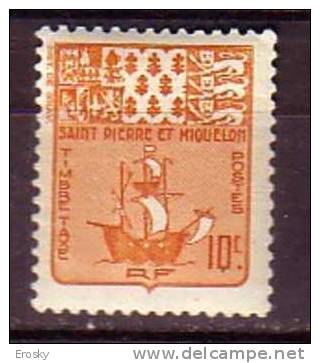 M4710 - COLONIES FRANCAISES ST PIERRE ET MIQUELON TAXE Yv N°67 ** - Portomarken