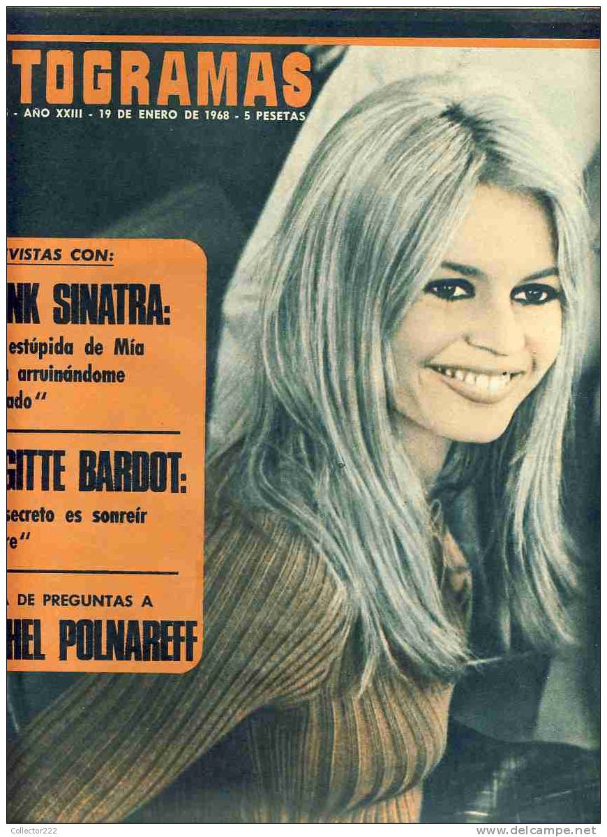 Revue FOTOGRAMAS Avec Couverture Et 2 Pages Avec Photos De BRIGITTE BARDOT (Ref.79271) - Revistas