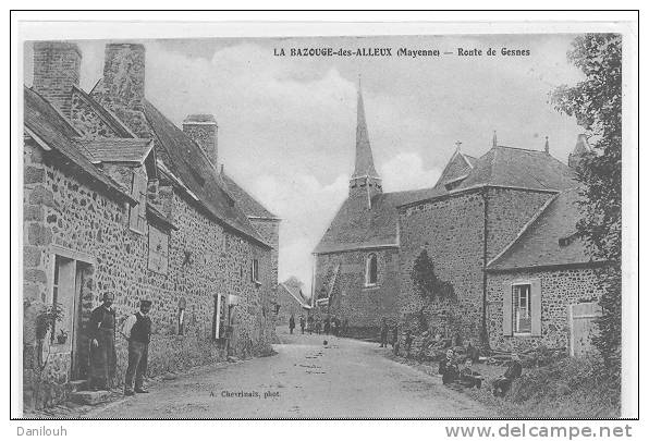 53 // LA BAZOUGE DES ALLEUX - Route De Gesnes Chevrinais Photo - ANIMEE - Autres & Non Classés