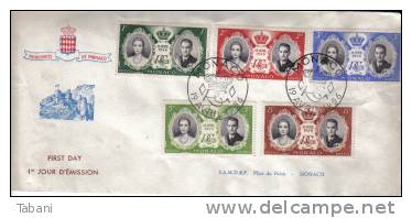 Monaco 1956.First Day Cover. - Poststempel