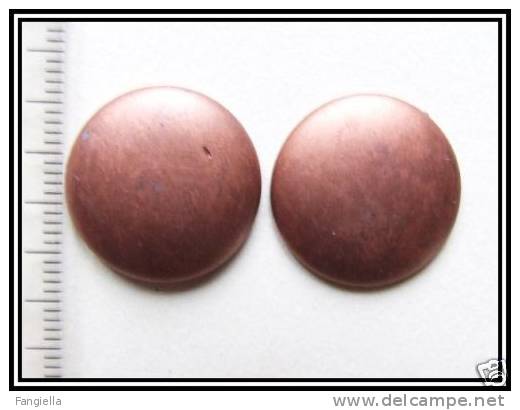 1 Cabochon Cuivré Mat Env. 20mm - Perlas