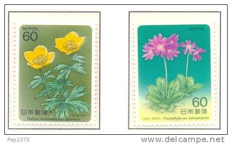 JAPON 1984 FLORES  Yvert 1500-01 - Ongebruikt