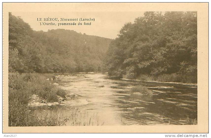 LE HEROU - Nisramont, L'Ourthe, Promenade Du Fond (Phototypie Moderne, Bruxelles) - Houffalize