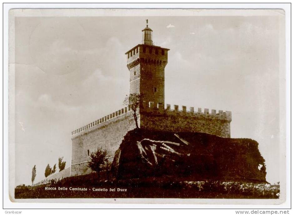 MELDOLA, ROCCA DELLE CAMINATE, RESIDENZA DI MUSSOLINI, B/N, VG 1938  **//** - Cesena