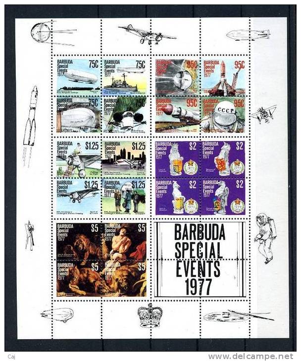 Barbuda  -  Blocs  :  Yv  28  ** - Barbuda (...-1981)