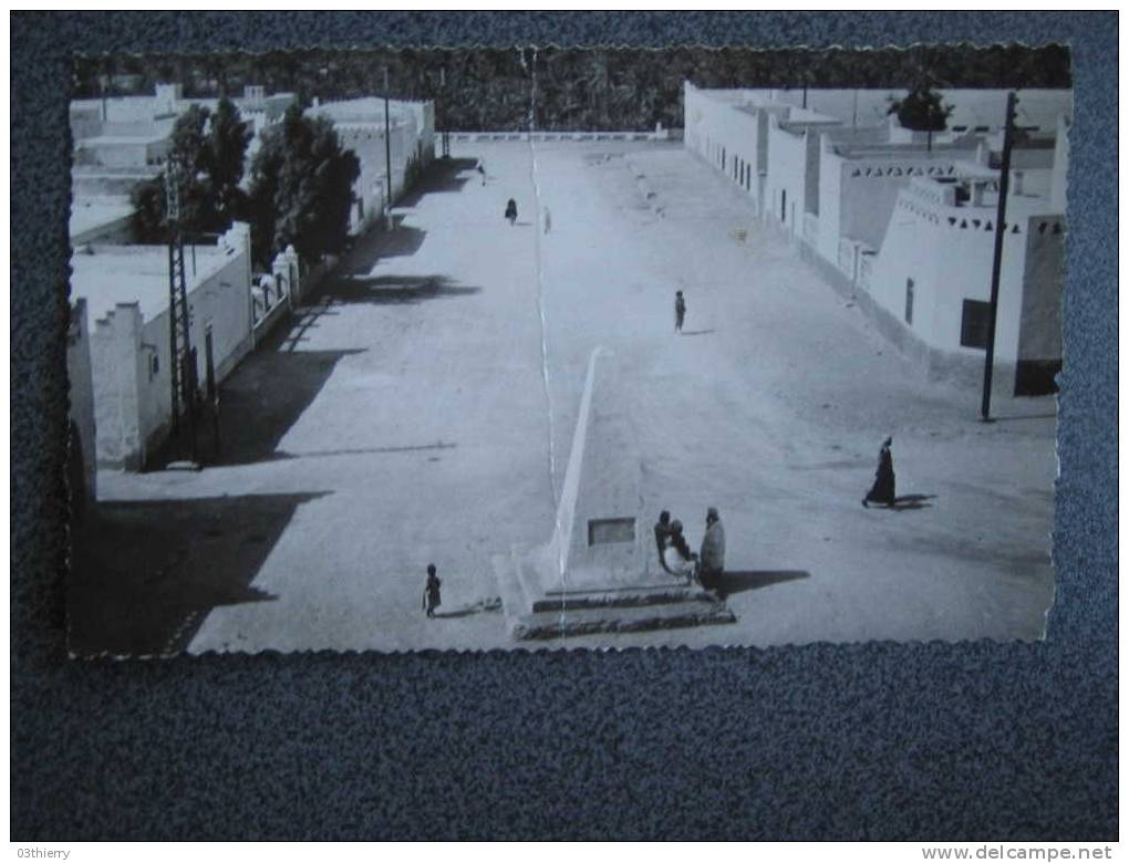 CPSM ALGERIE-OUARGLA-PLACE FLATTERS-1955- - Ouargla