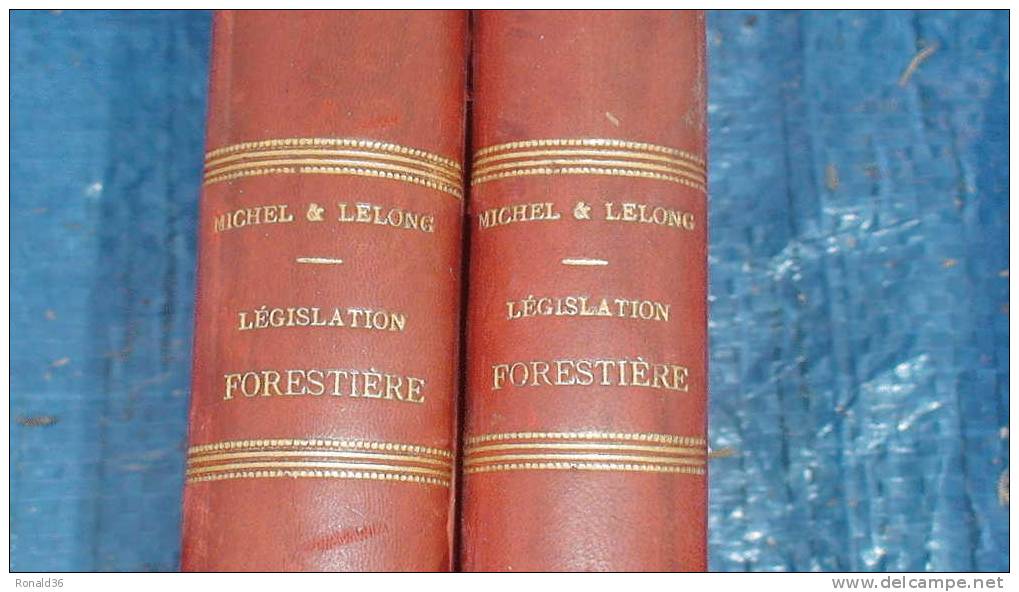 Livre  Droit FORESTIER : Garde Législation Forestière  Par Henry MICHEL Et Eugène LELONG Angers ( Forêt , Garde Nature ) - Derecho