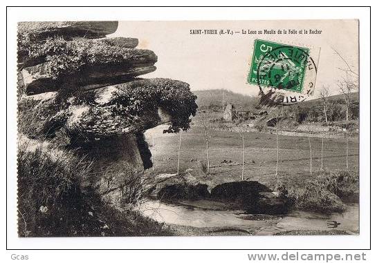 Saint-yrieix. La Loue Au Moulin De La Folie Et Le Rocher - Saint Yrieix La Perche