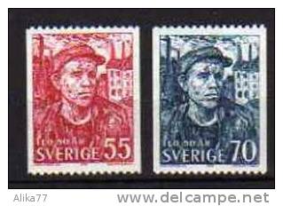 SUEDE         Neuf **       Y. Et T.  N° 613 Et 614          Cote: 1,30 Euros - Unused Stamps