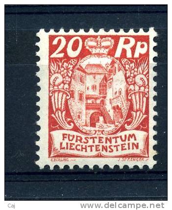 Liechtenstein  :  Yv  69  * - Unused Stamps