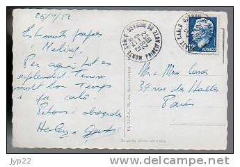 Jolie CP Photo Dentelée Monaco Monte Carlo Multivue - Ed SICA  - CAD 29-09-1952 / Tp 347 - Multi-vues, Vues Panoramiques