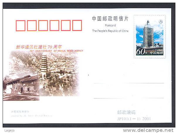 CHINE JP101 Agence De Presse: Xinhua News - Postales