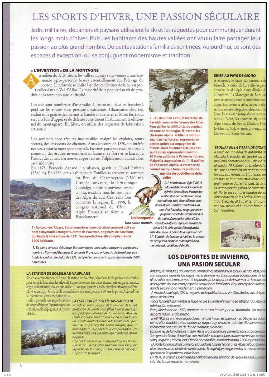 Brochure Touristique Sur Les Alpes De Haute Provence (hiver 2000/01) : Ubaye, Allos, La Blanche, Alpes Du Sud, Etc. - Tourisme