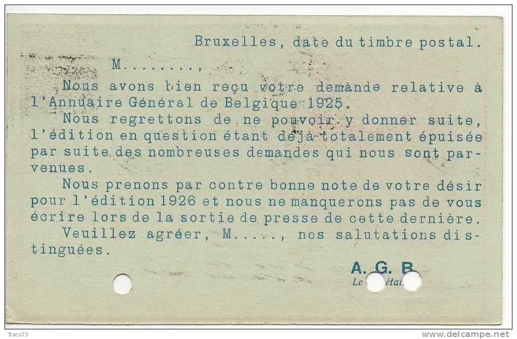 BELGIO - BRUXELLES / CATANIA (Italia) - 25.09.1925 - Storia Postale