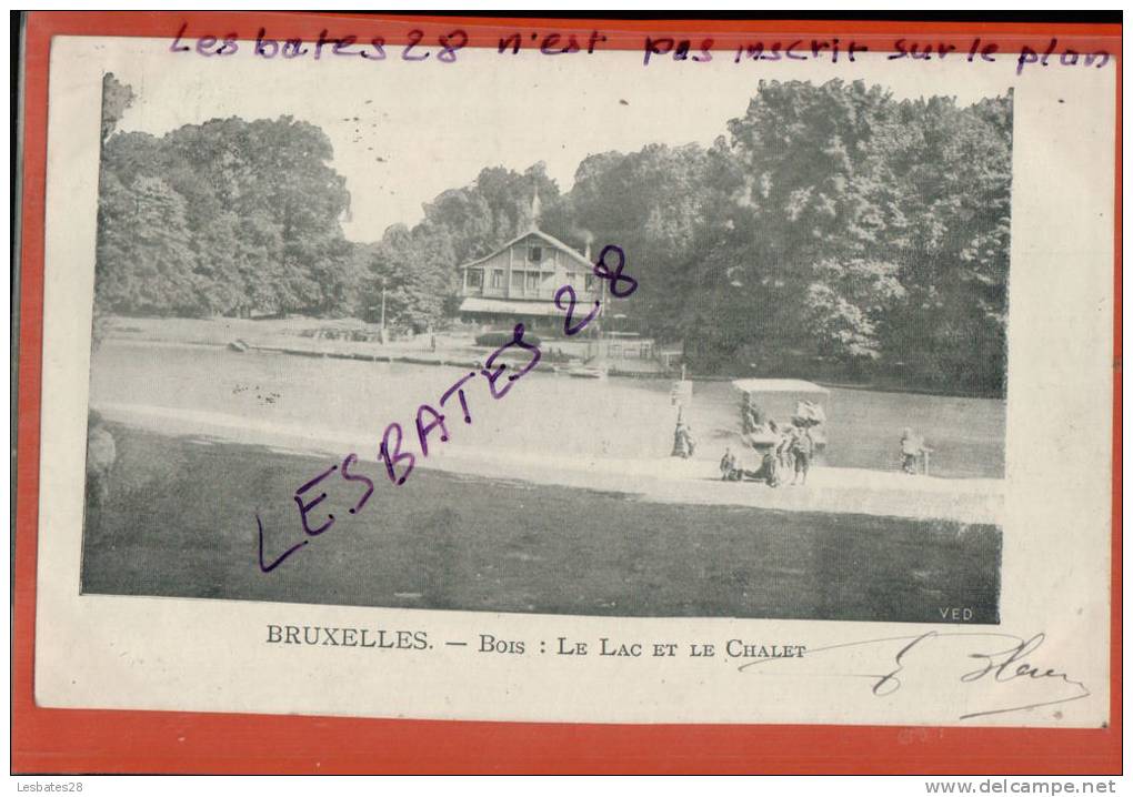 PA BRUXELLES-.Le Bois- Le Lac Et Le Chalet-126 226 - Forêts, Parcs, Jardins