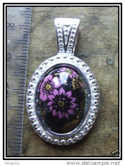 Pendentif Cabochon Environ 36x21mm - Anhänger