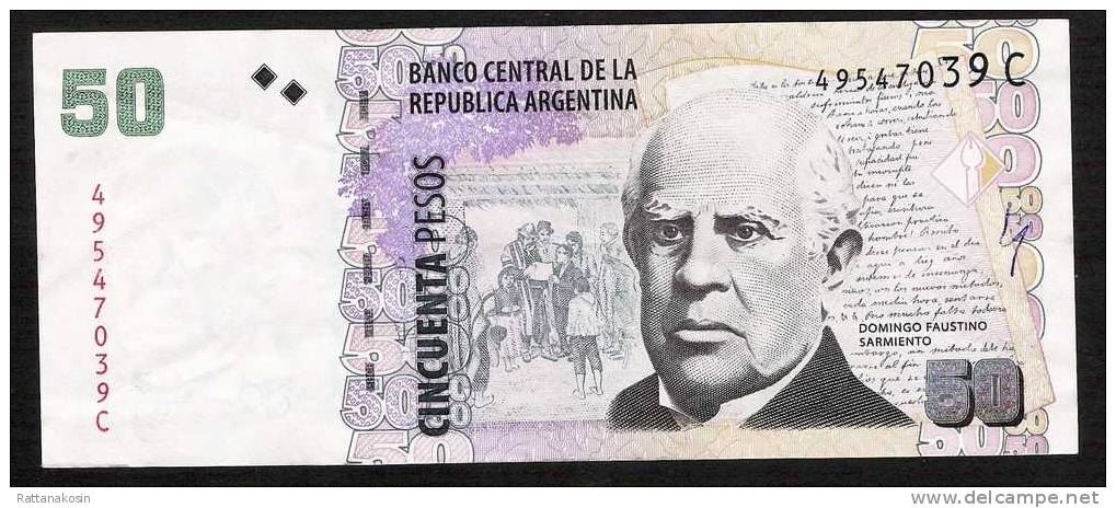 ARGENTINE ARGENTINA P356   50  PESOS (2003) Serie C     XF-AU     NO P.h. ! - Argentina