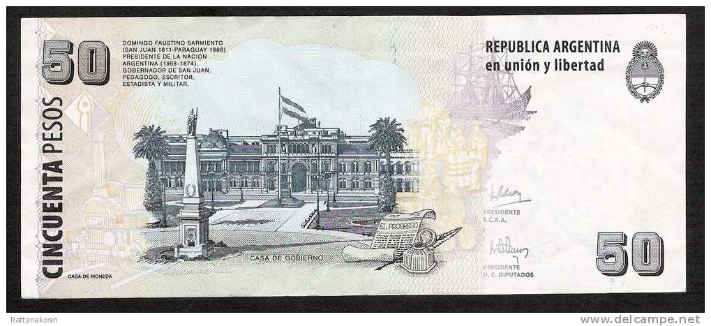 ARGENTINE ARGENTINA P356   50  PESOS (2003) Serie C     XF-AU     NO P.h. ! - Argentina