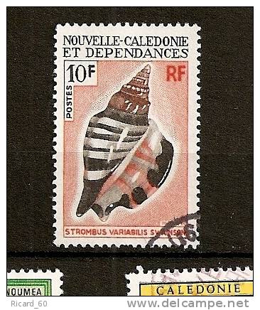 Timbre Oblitéré De Nouvelle Calédonie, N° 369, Coquillage, Strombus Variabilis - Oblitérés