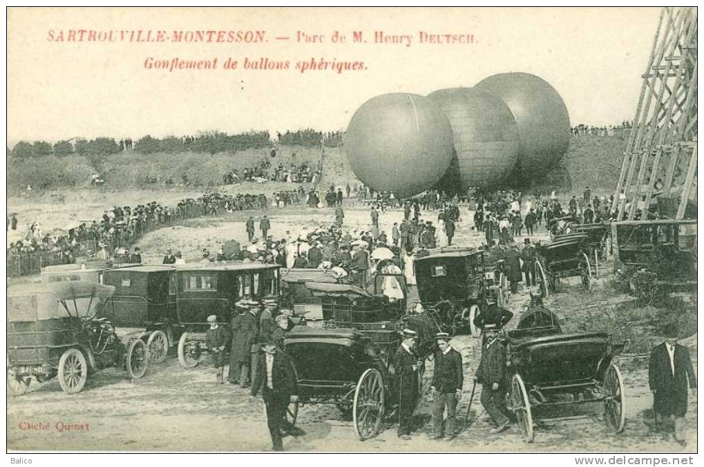 78 - Yvelines - Sartrouville - Montesson   -  Parc De M. Henry Deutsch. Gonflement De Ballons Spériques - Sartrouville