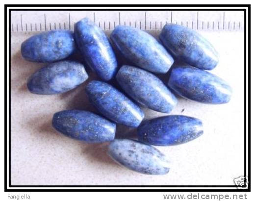 1 Perle Ovale En Lapis Lazuli Env.12x6mm - Parels