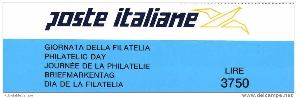 AC038 - ITALIA REPUBBLICA - Sassone Libretto # 15 Giornata Della Filatelia 1992 - Markenheftchen