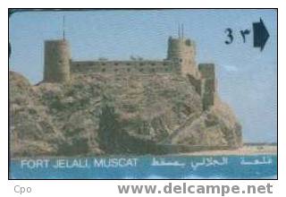 # OMAN 18 Omani Fort I - Fort Jelali,Muscat 3 Gpt 01.92 Tres Bon Etat - Oman