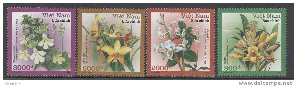 2008 VIETNAM ORCHIDS 4V - Vietnam
