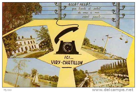 91 VIRY CHATILLON Divers Aspects De La Ville,telephone - Viry-Châtillon