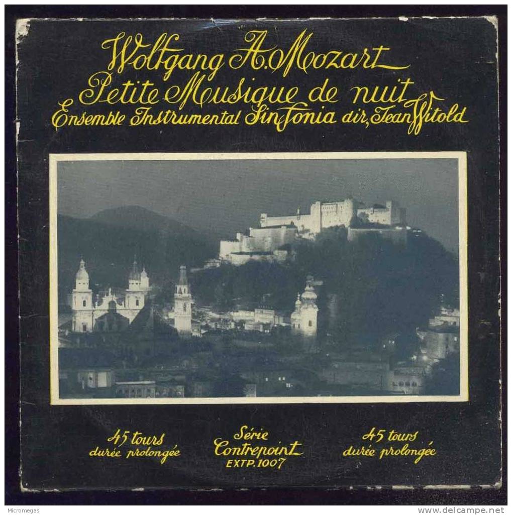 45T Mozart Petite Musique De Nuit, Jean Witold - Klassiekers