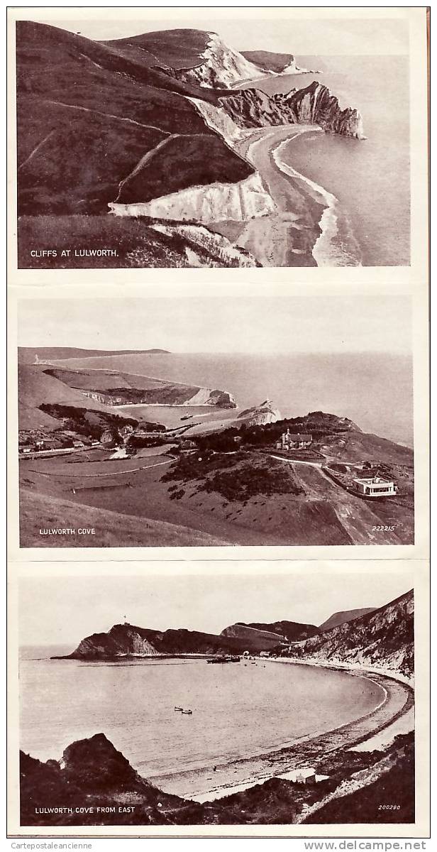 Peu Commun WEST LULWORTH 6 Packet VIEW LETTER CARD GLOSSY PHOTO STYLE 1910s ¤ CHAFFEY VALENTINE 'S ANGLETERRE ENGLAND - Altri & Non Classificati