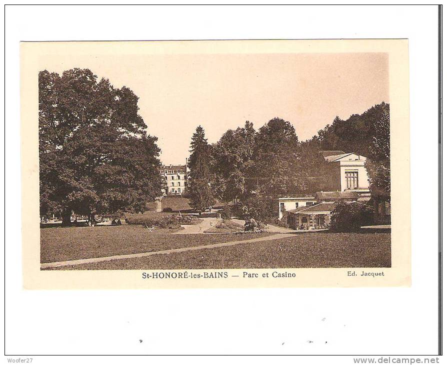 SAINT-HONORE-LES-BAINS Parc Et Casino - Saint-Honoré-les-Bains